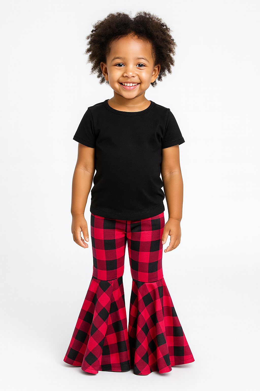red-black-buffalo-plaid-bell-bottom-pants