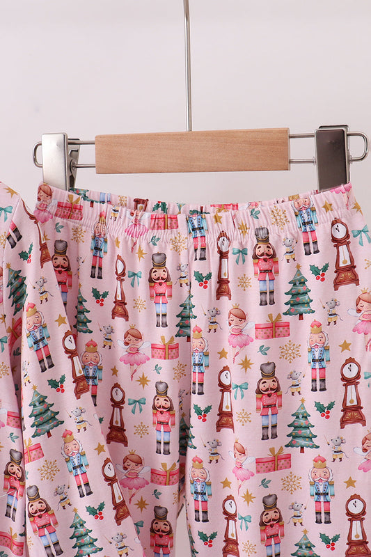 Nutcracker print bamboo pants set
