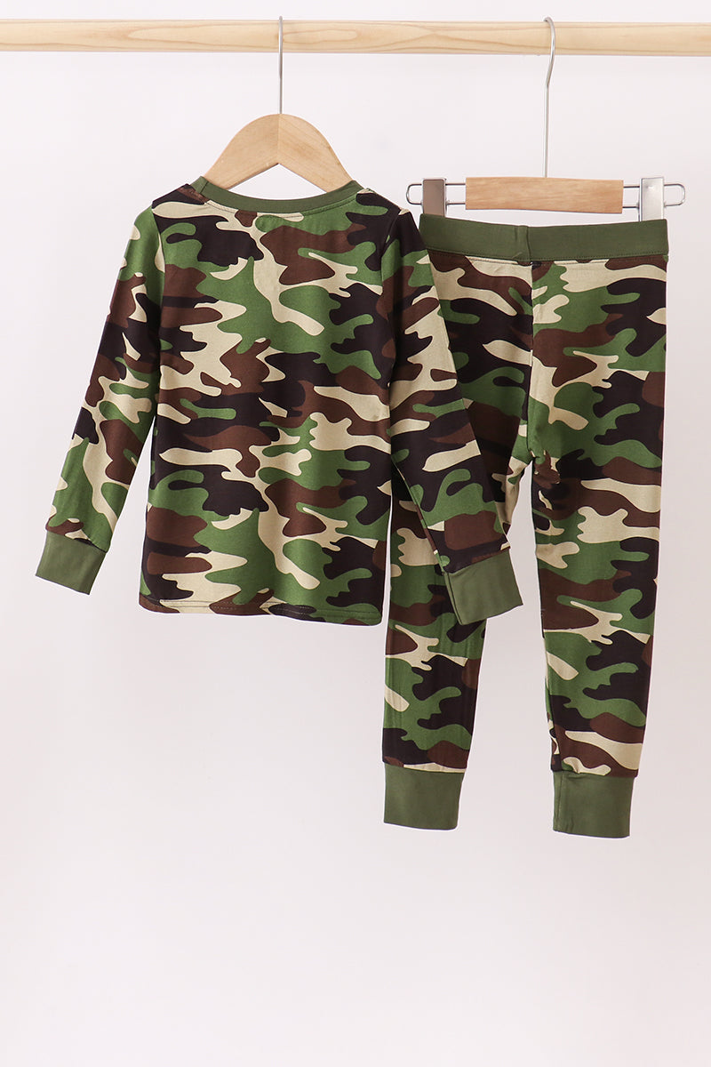 Classic Camo bamboo pajama pants set
