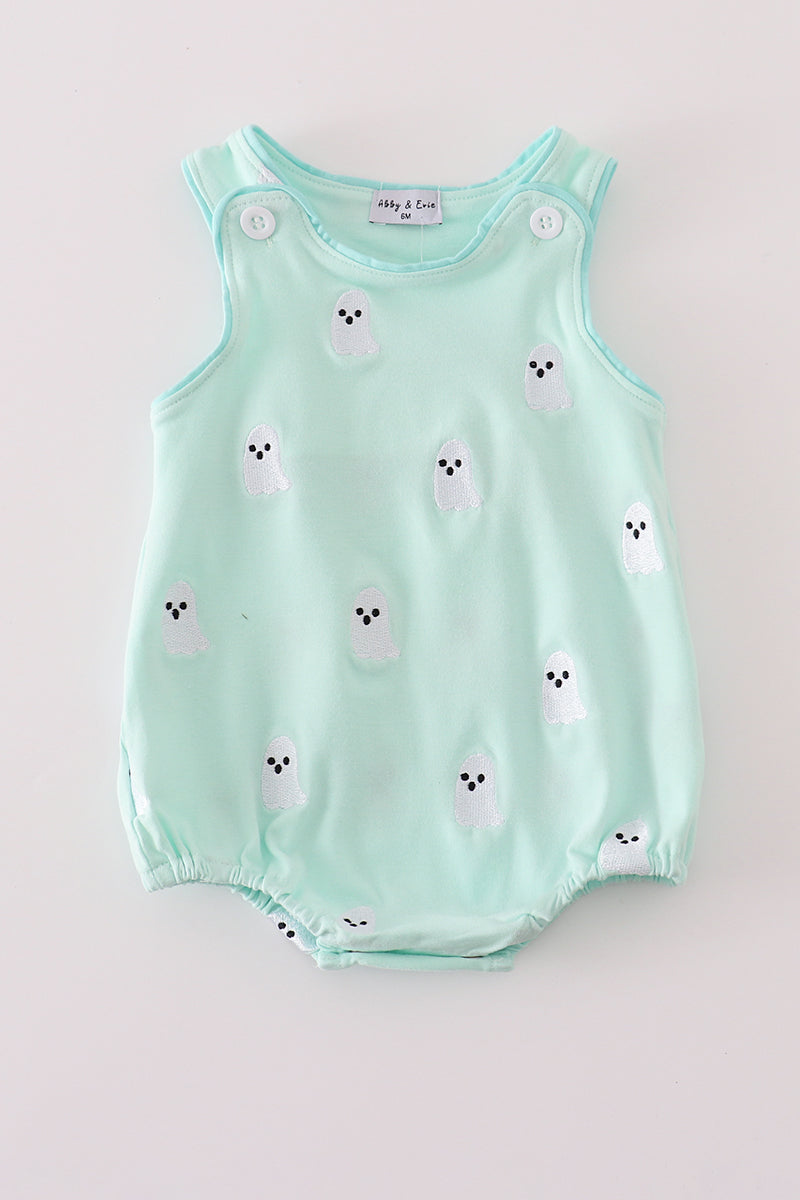 Green ghost embroidery bubble