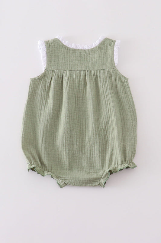 Premium sage ruffle bubble