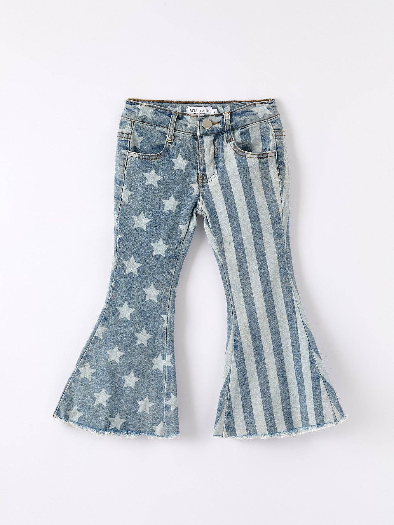 patriotic-stars-and-stripes-flare-jeans