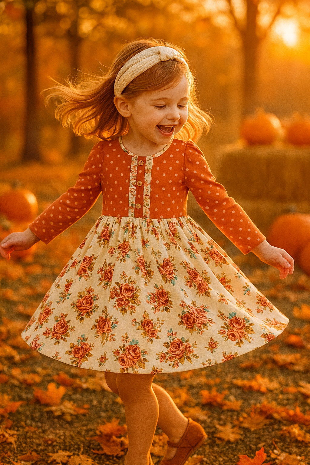 polka-dot-and-floral-ruffle-dress