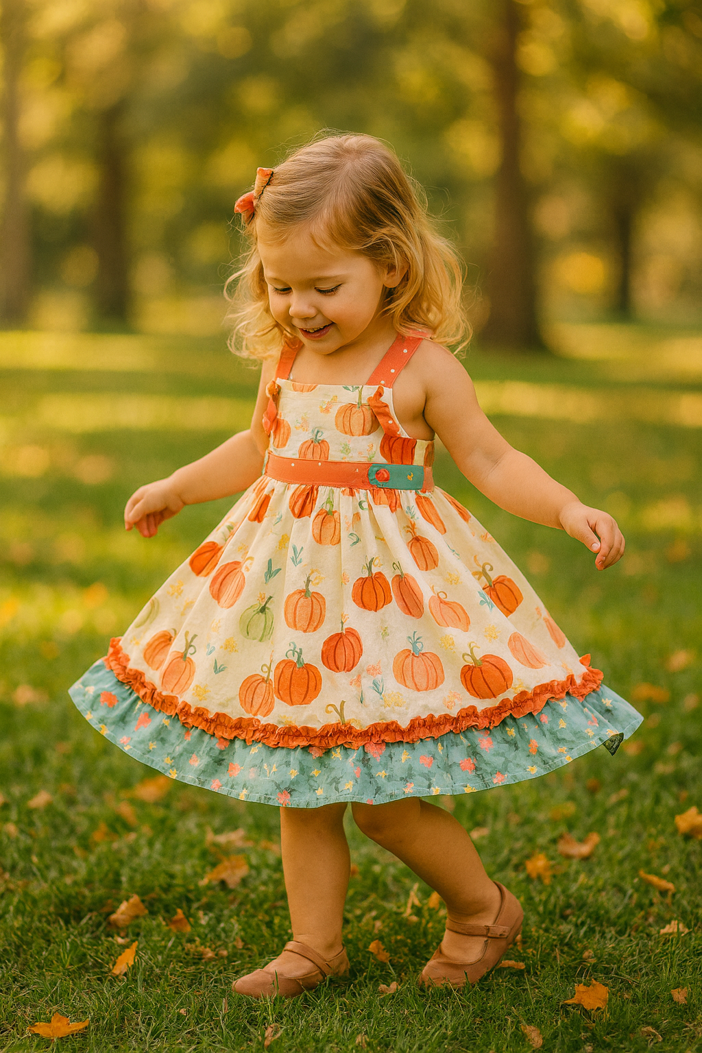 harvest-pumpkin-ruffle-pinafore-dress