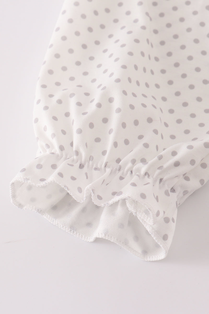 Maroon Alabama embroidery dot bubble