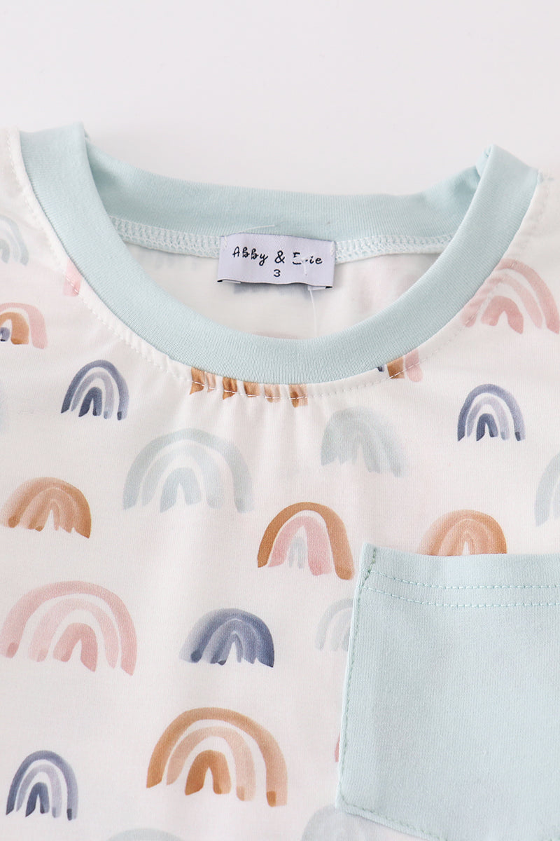 watercolor-rainbow-print-boy-pajamas-set