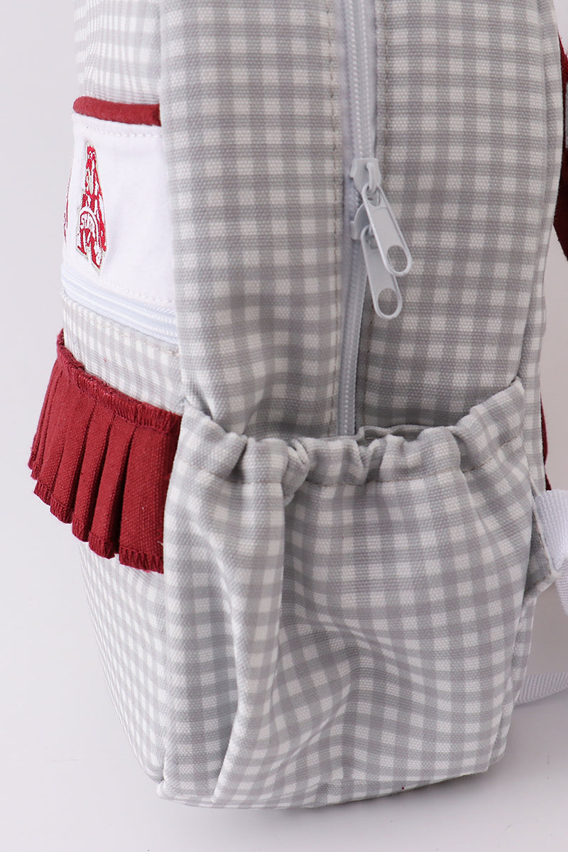 Mississippi state bulldogs embroidery girl backpack