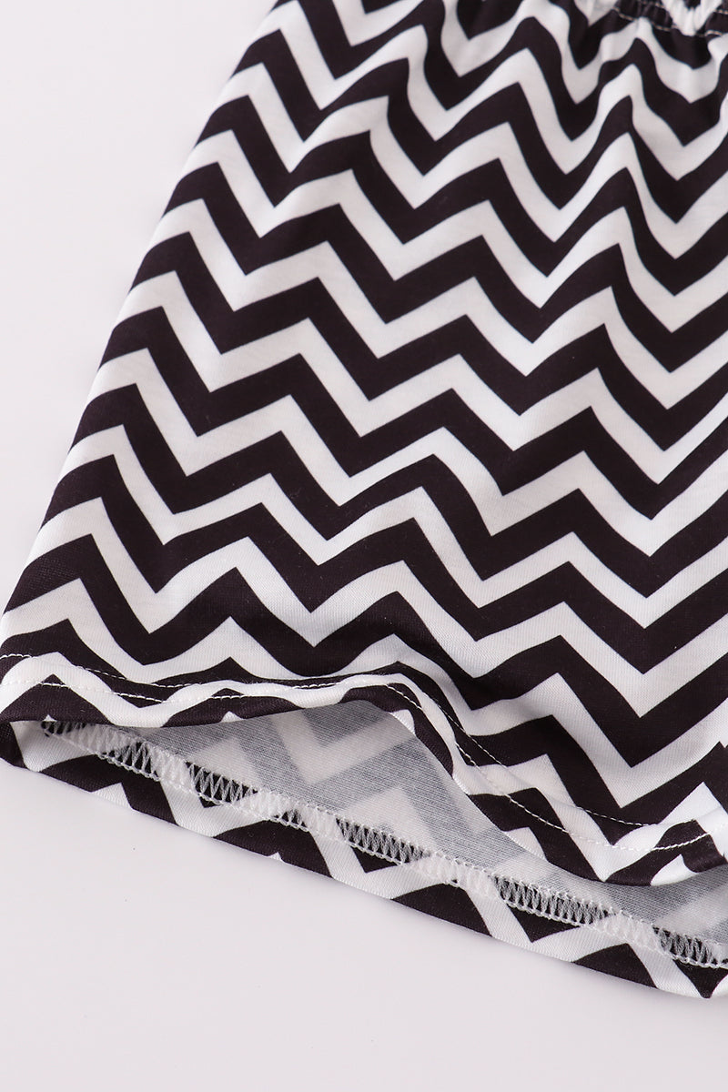 Gray tool box applique shorts set