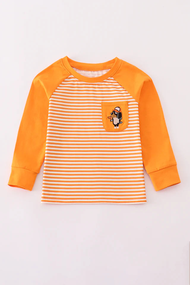 dog-pocket-raglan-tee-orange-stripe