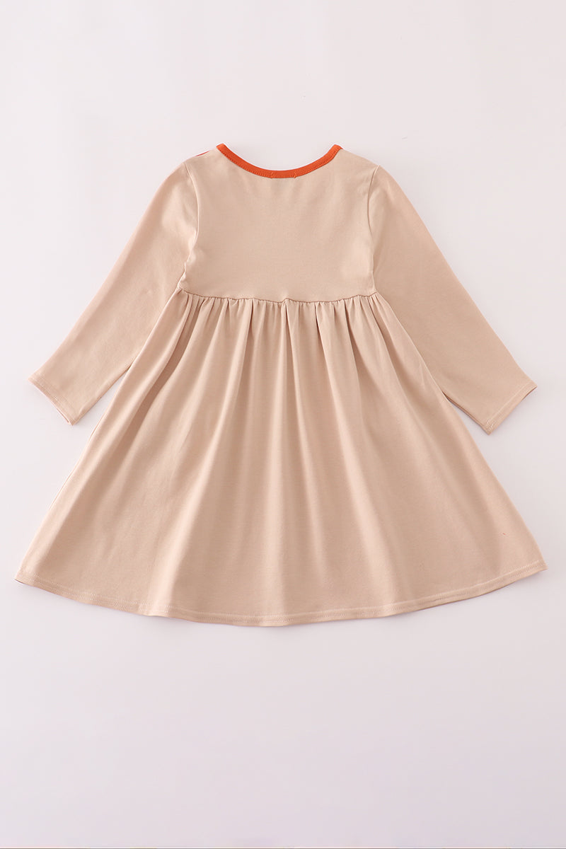 Rust isaiah embroidery dress