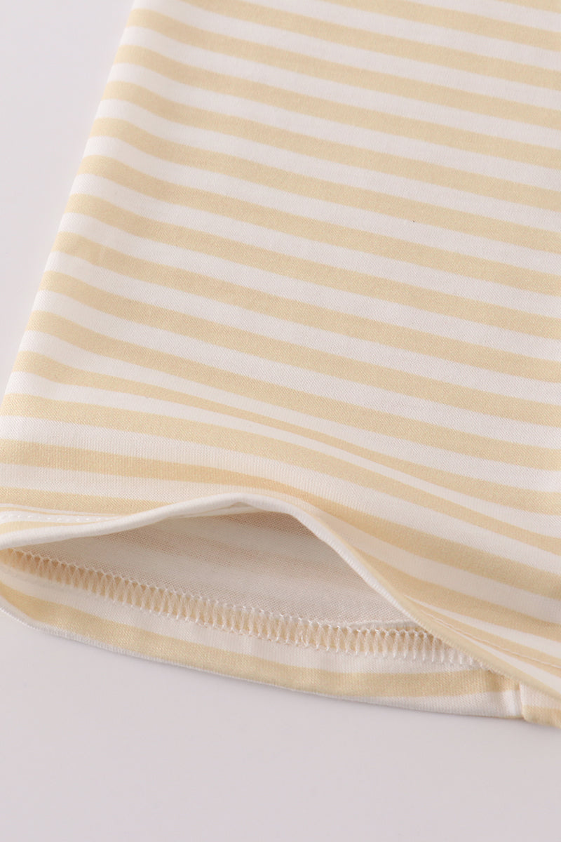 Puppy embroidery smocked pants set