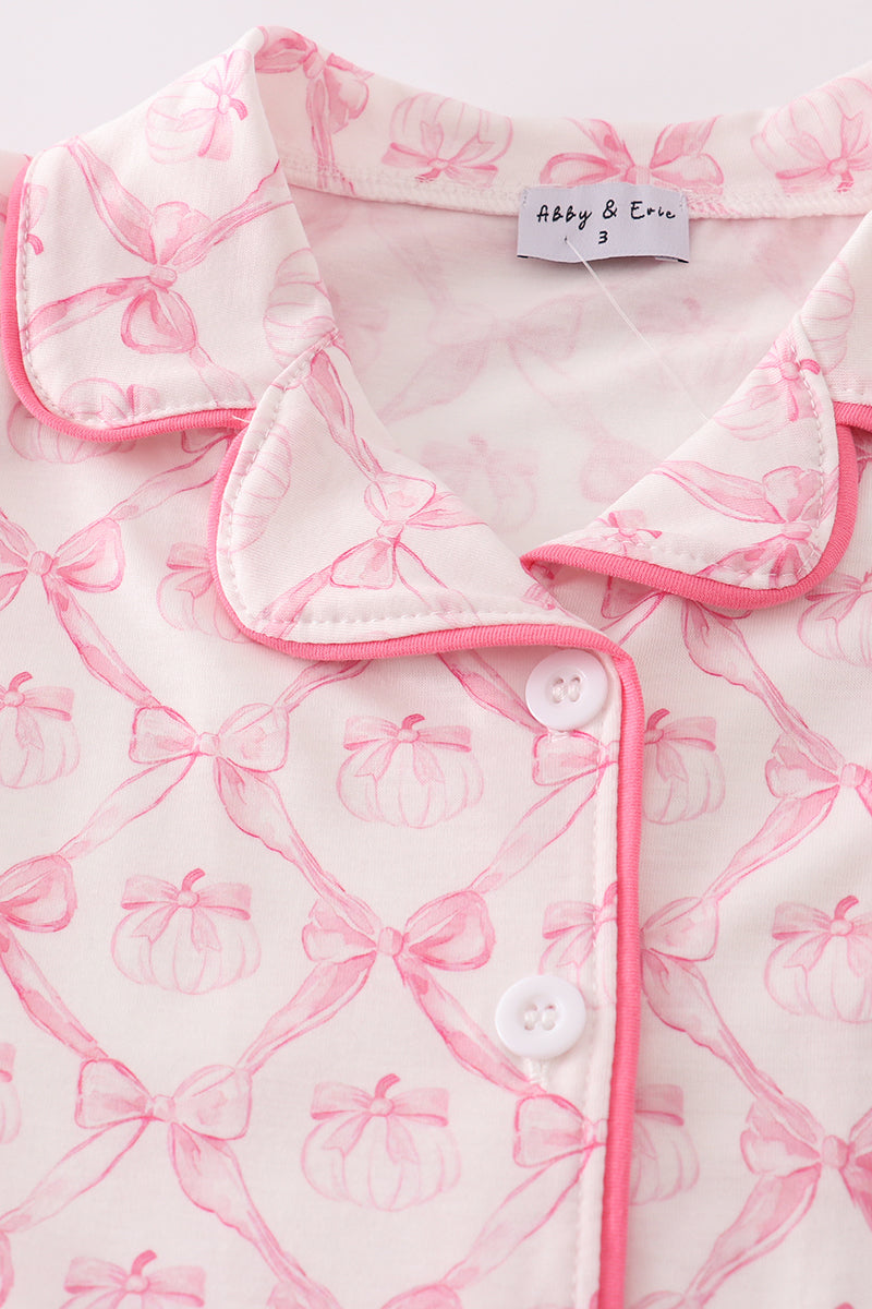 pink-bow-ruffle-pajama-set