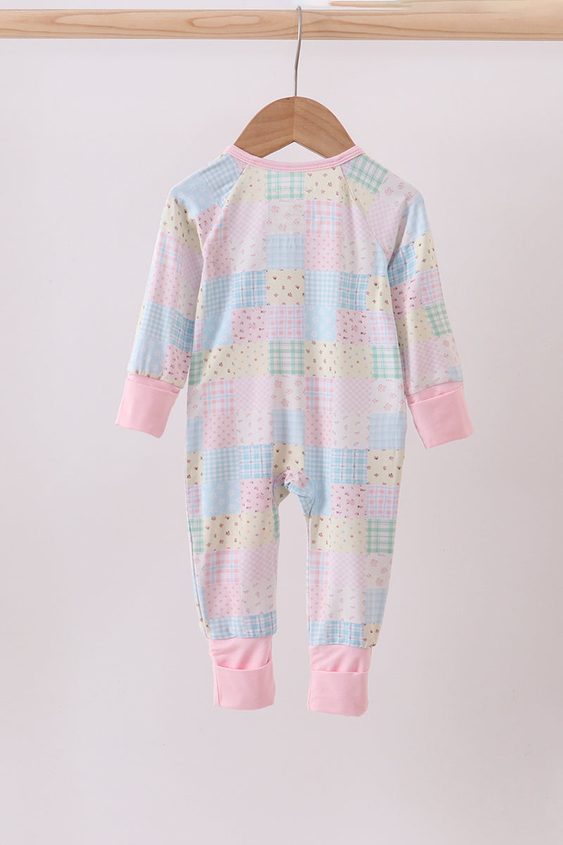 pastel-patchwork-ruffle-zip-romper