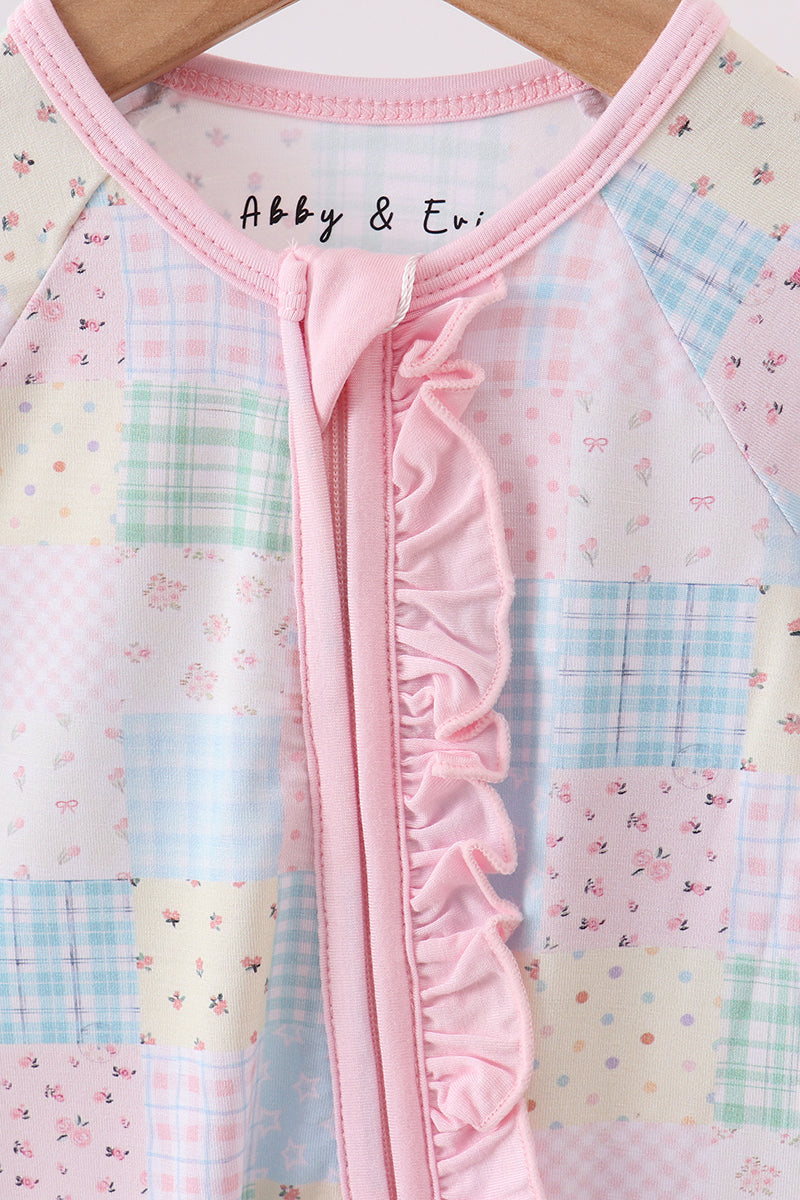 pastel-patchwork-ruffle-zip-romper